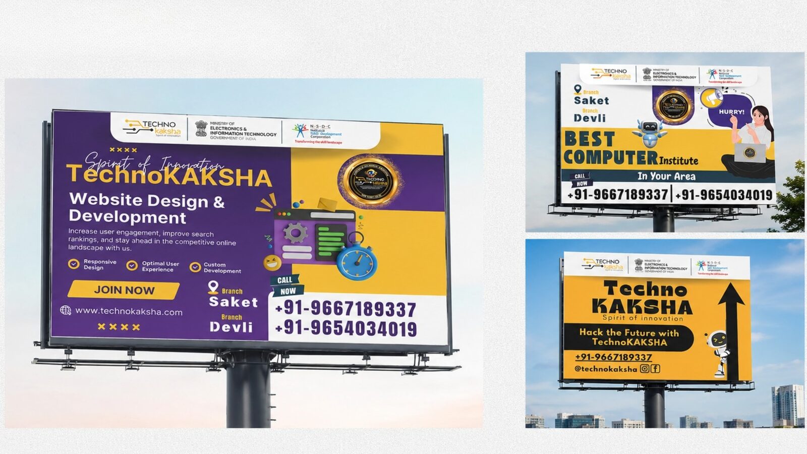 TechnoKaksha billboard designs