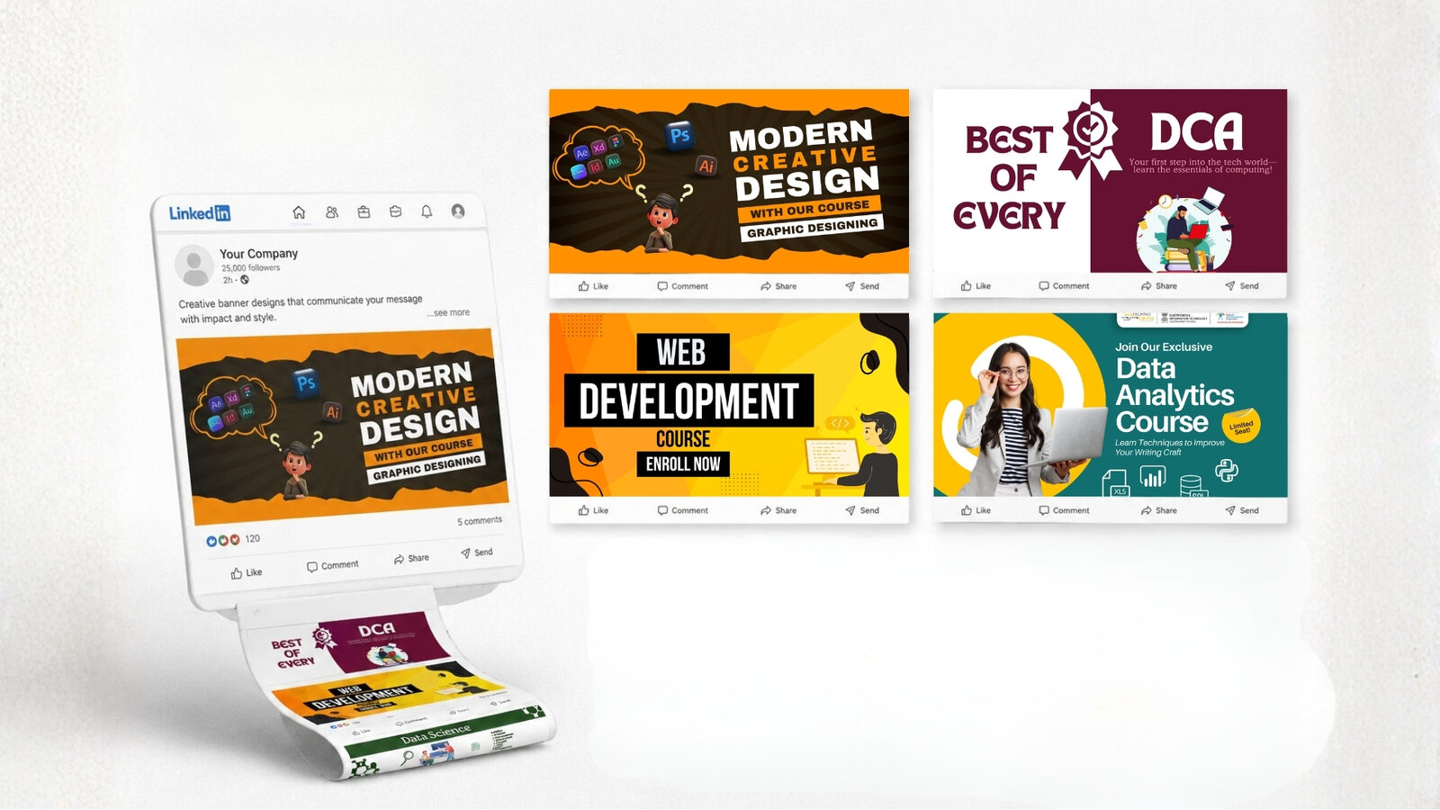 TechnoKaksha LinkedIn banner designs
